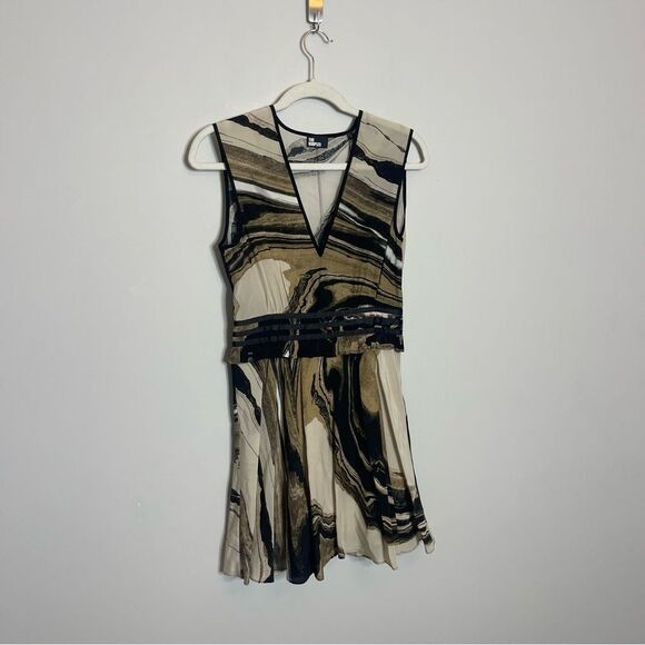 $330 The Kooples Silk Marble Print Mini Dress NWT - Picture 12 of 15